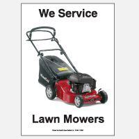 We Service Lawn Mowers
