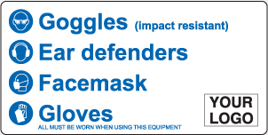 PPE - Goggles, Ear Defenders, Face Mask, Gloves