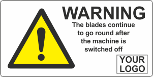 Blades continue to move