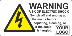 Risk of electric shock